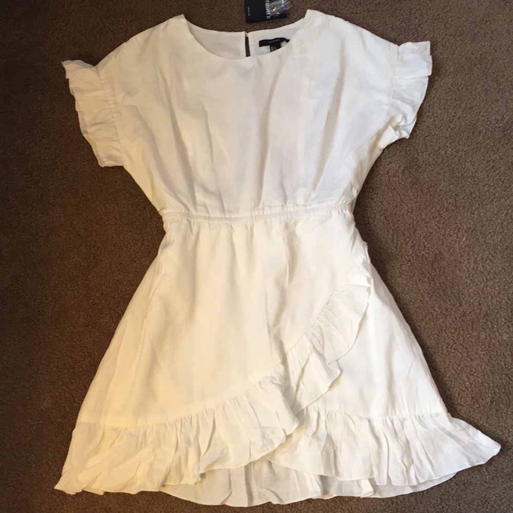 White ruffle dress